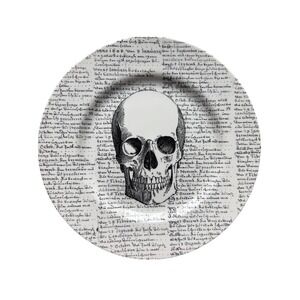 Royal Stafford Skull 11" Dinner Plate Halloween Skeleton Gothic Skull Spooky